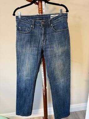 Buffalo David Bitton Men's Straight Jeans in Faded Blue